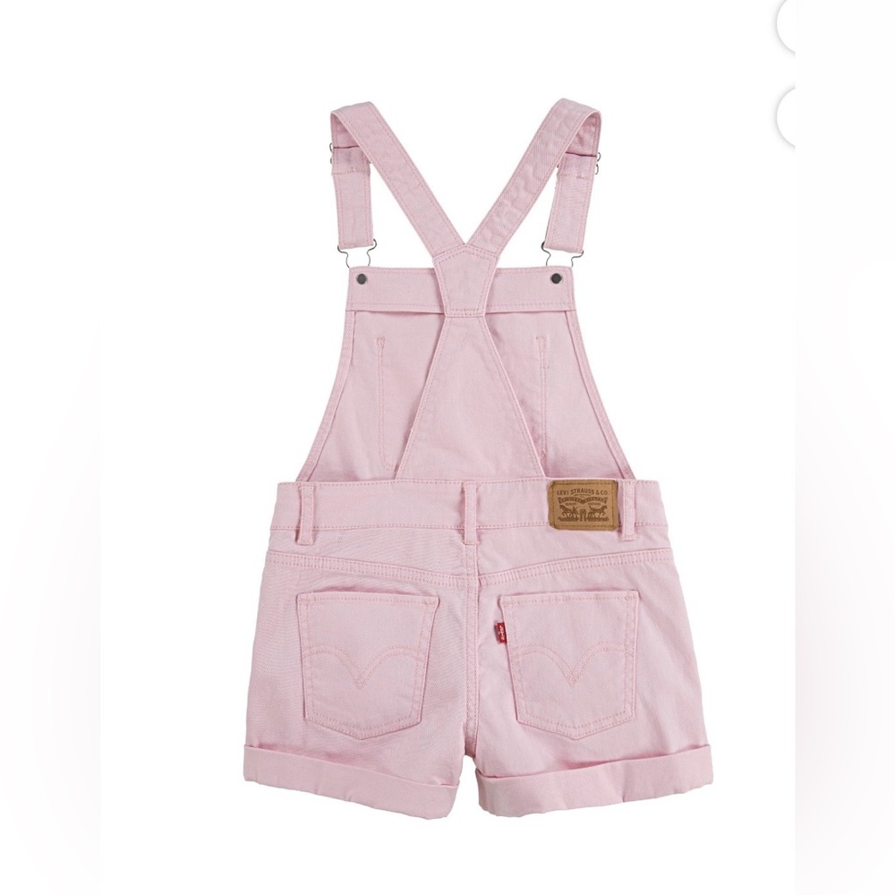 Levi's Light Pink Kids Overalls sz 7 - Picture 2 of 8